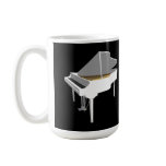 3D Model: White Grand Piano: mugs
