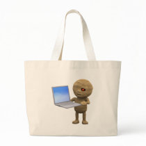 3d Mummy Laptop Tote Bag