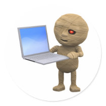 3d Mummy Laptop
