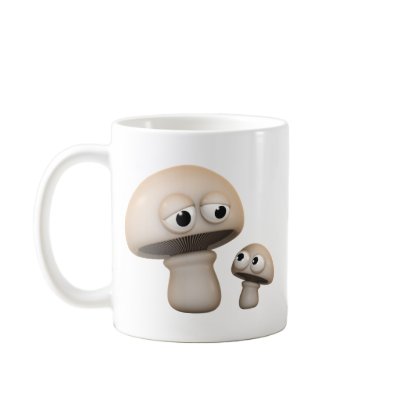 3d Mushrooms Mug