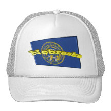 3D Nebraska State Flag Mesh Hat