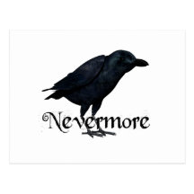 3D Nevermore Raven Post Card