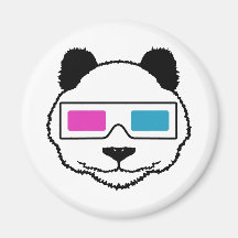 3D Panda Refrigerator Magnet