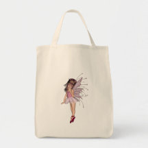 3D Pink Pixie 2 Tote Bags