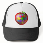 3D Puzzle Apple Trucker Hat