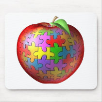 3D Puzzle Apple Mouse Mat