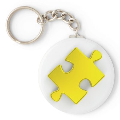 3D Puzzle Piece (Metallic Gold) by GeoPappas