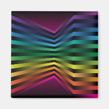 3D rainbow Refrigerator Magnets