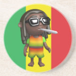 3d Rasta Smokes Beverage Coasters