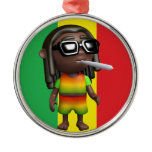 3d Rasta Smokes Christmas Tree Ornament