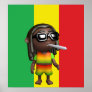 3d Rasta Smokes Print