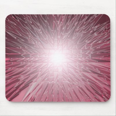 3D Red Pyramids Mousepad by kon4mer