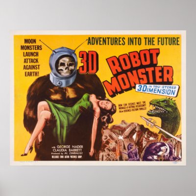 3D ROBOT MONSTER FILM POSTER by TheTimeCapsule