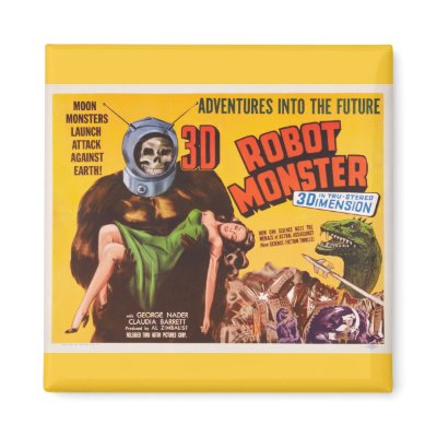 3D ROBOT MONSTER MAGNET by TheTimeCapsule