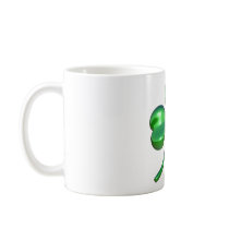 3d shamrock design coffee mug
