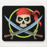 3D Skull and Crossbones Mousemats