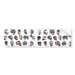 3D Skulls: bumper stickers