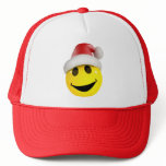 3d Smiley Laughing Santa Claus Trucker Hats