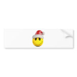 3d-smiley-santa bumper sticker