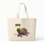 3d Snail Skateboard Canvas Bags