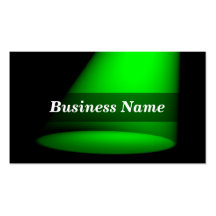 3D Spotlight (Green) Business Cards