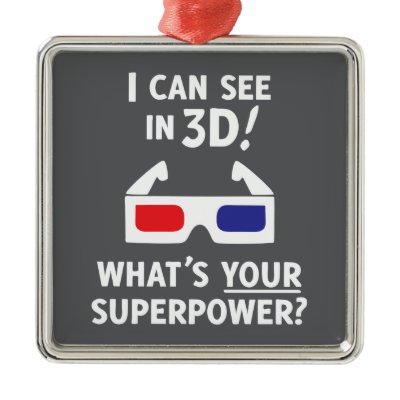 3D Superpower Ornaments