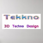 3d techno design 2b posters