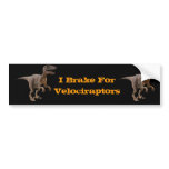 3d Velociraptor bumper stickers