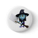 3d Witch Halloween Invitation