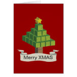3D XMAS Tree Greeting Cards