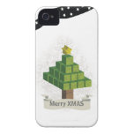 3D XMAS Tree Iphone 4 Cover