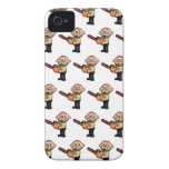 3d zombie with bloody chainsaw Case-Mate iPhone 4 cases