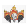 3flaming skulls copy post card