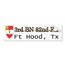 3rd 82nd FA cap Bumper Stickers