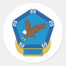 3rd Aviation Co Round Stickers