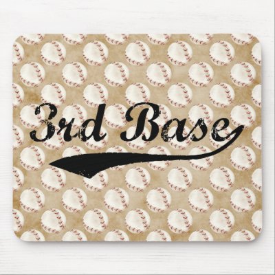3rd Base Mousepads by Just2Cute