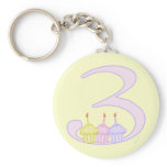 3rd Birthday Keychain