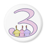 3rd Birthday Refrigerator Magnet