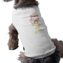 3rd Birthday Monkey (pink) pet clothing