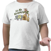 3rd Birthday Safari T Shirts