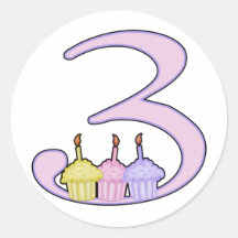 3rd Birthday Stickers