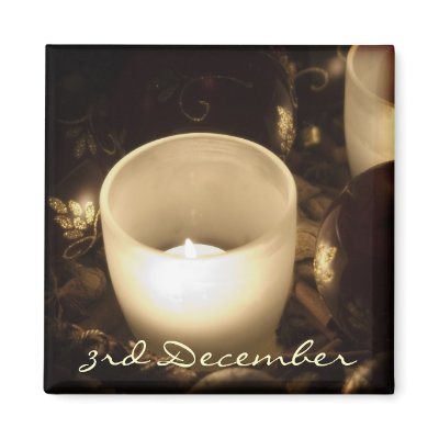 3rd December • Candles • Magnet by SabineStGreetings