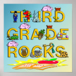 3rd Grade Rocks Poster
