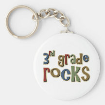 3rd Grade Rocks Third Key Chain