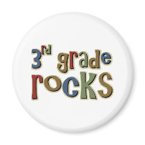 3rd Grade Rocks Third Refrigerator Magnet