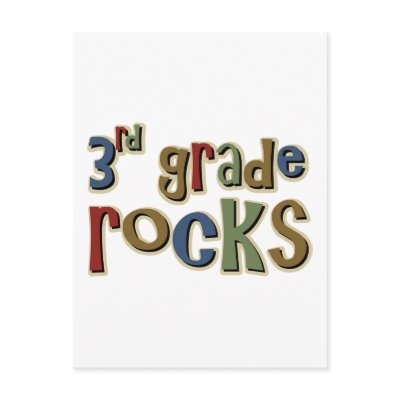 3rd Grade Rocks Third Postcards by TeeShirtsTShirts