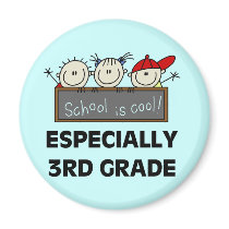 3rd Grade School is Cool Tshirts and Gifts Refrigerator Magnets