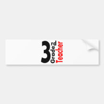 3rd Grade Teacher Bumper Sticker