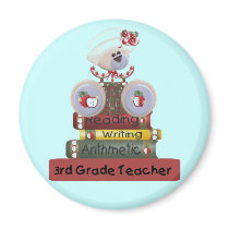 3rd Grade Teacher Tshirts and Gifts Refrigerator Magnet