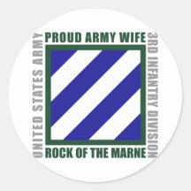 3rd Infantry Wife Sticker